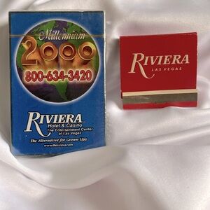 Vintage Matchbook and Millennium 2000 Playing Cards